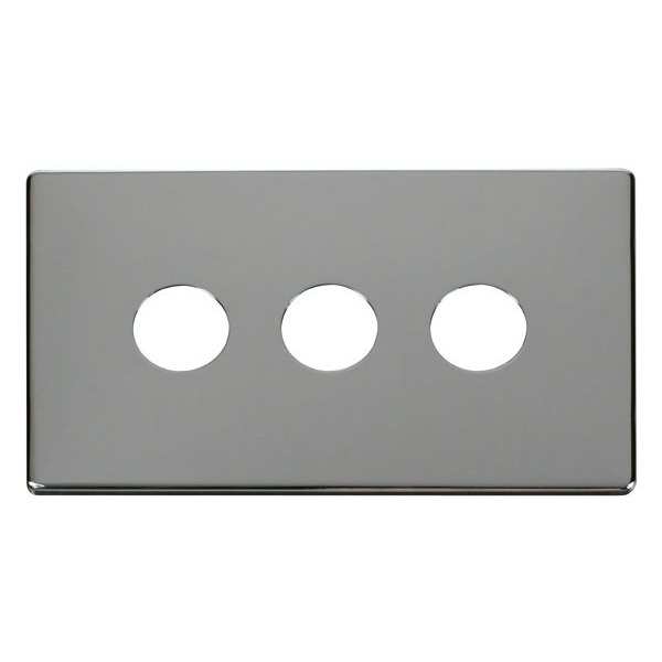 Click SCP223CH 3 Gang Toggle Switch Cover Plate - Chrome