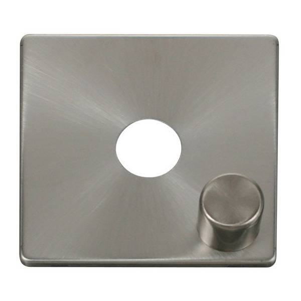 Click SCP241BS 1 Gang Dimmer Switch Cover Plate - Brushed Stainless