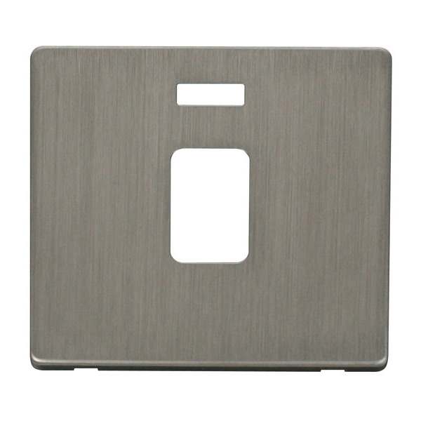 Click SCP423SS 20A DP Switch With Neon Cover Plate - Stainless Steel