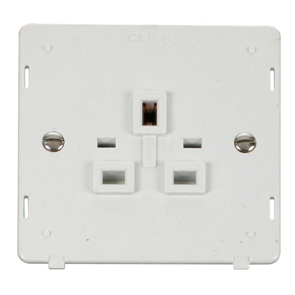 Click SIN630PW 1 Gang 13A Socket Insert - White