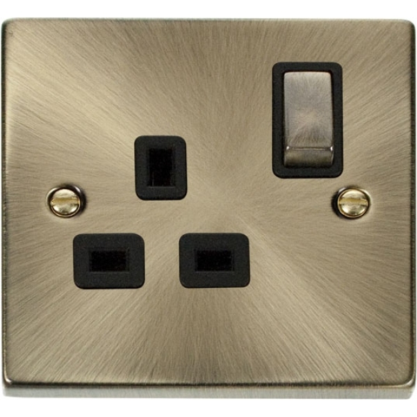 Click VPAB535BK 1 Gang 13A DP ‘Ingot’ Switched Socket Outlet