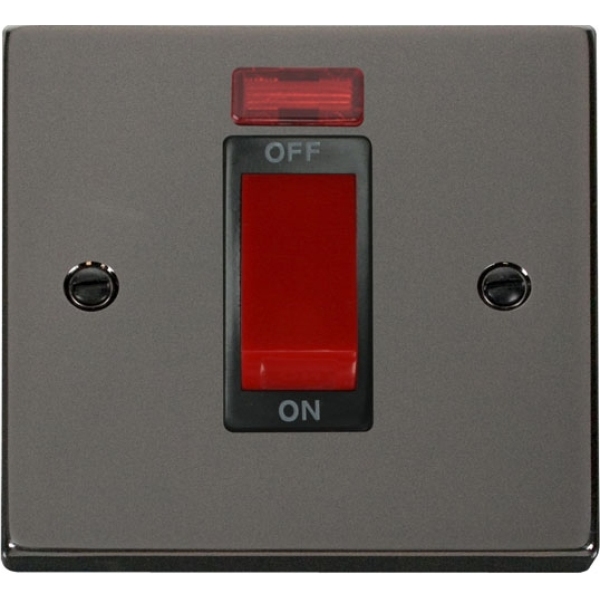 Click VPBN201BK 1 Gang 45A DP Switch With Neon