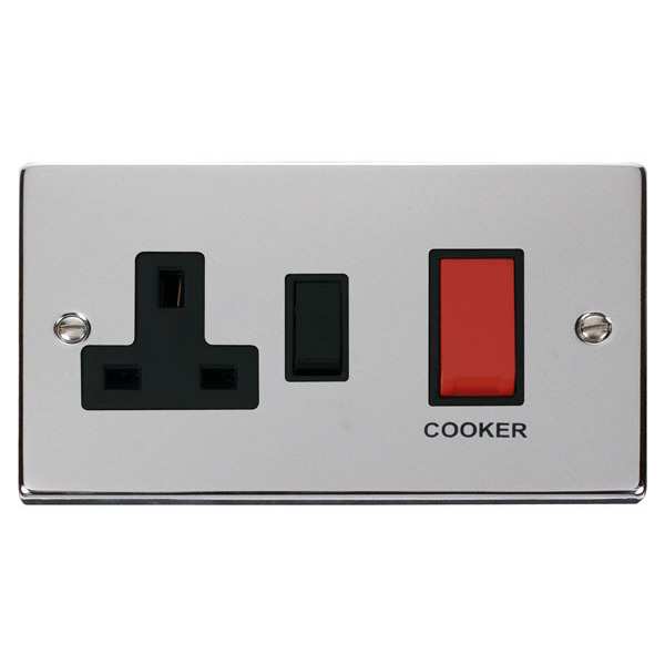 Click VPCH204BK 45A DP Switch + 13A Switched Socket