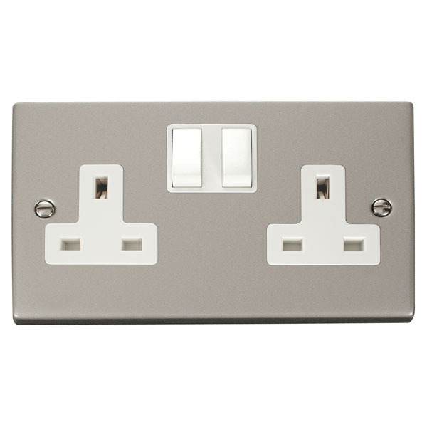 	Click VPPN036WH 2 Gang 13A DP Switched Socket Outlet