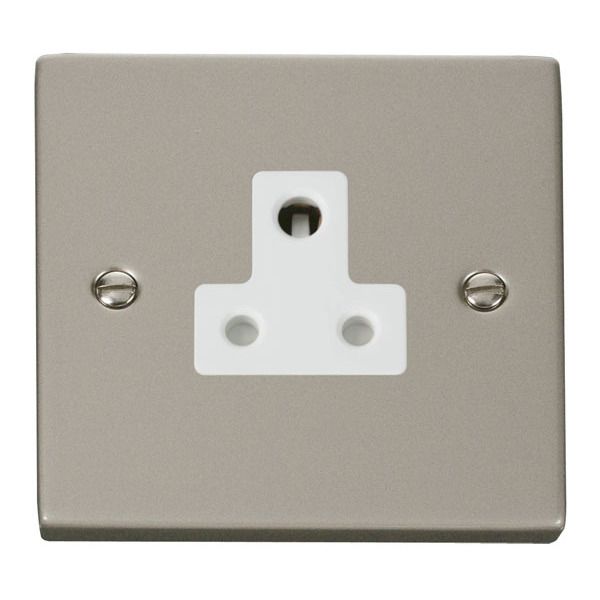 Click VPPN038WH 5A Round Pin Socket Outlet