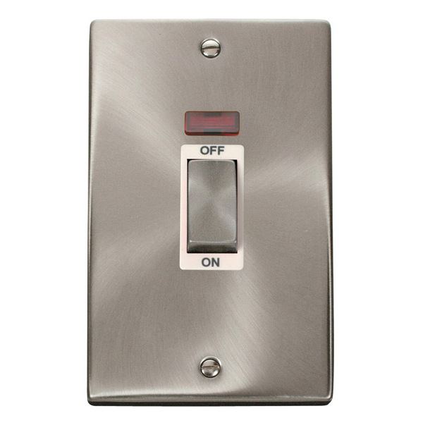 Click VPSC503WH Ingot 2 Gang 45A DP Switch With Neon