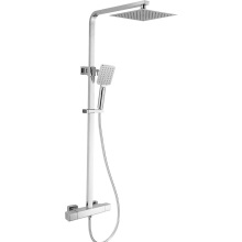 Compact Square Exposed Therm Shower Column