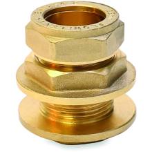 Compression Straight Flanged Tank Connector 15mm          