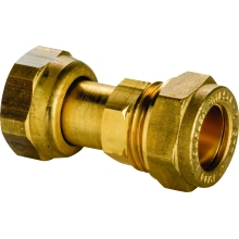 Compression Straight Tap Connector Female 15mm 1/2 inch