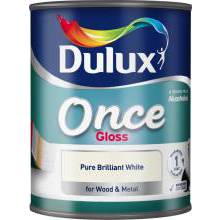 Dulux Once Gloss Pure Brilliant White 750ml