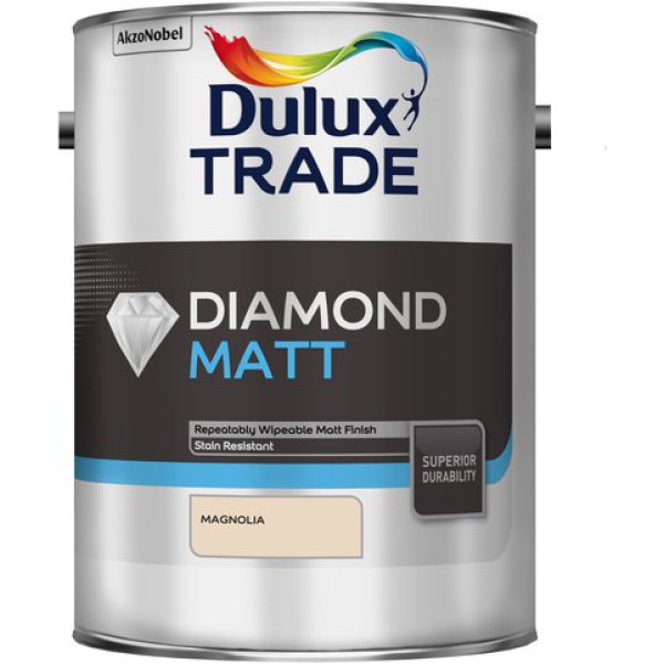 Dulux Trade Diamond Matt Magnolia 5ltr