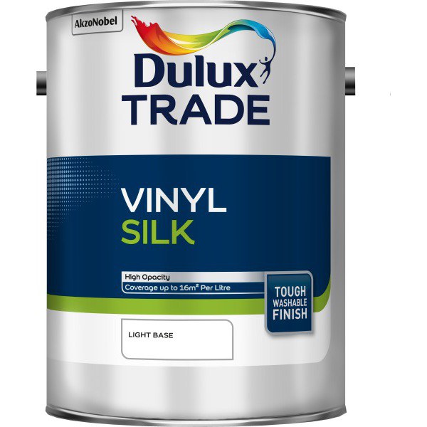 Dulux Trade Vinyl Silk Mixed Light Base 5ltr
