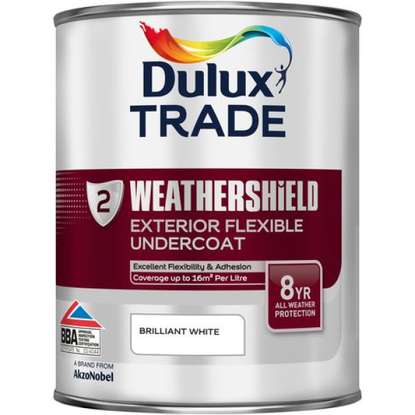 Dulux Trade W/S Ext.Undercoat Brilliant White 1ltr