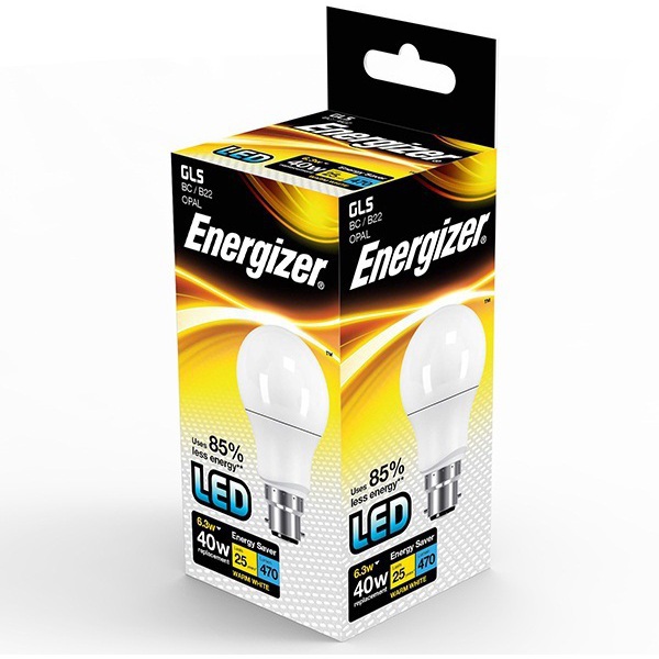 Energizer GLS LED Energizer S8119 LED GLS 470LM B22 WW Box