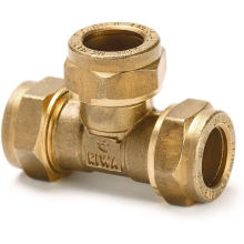 Equal Tee Brass 90degree 15mm 