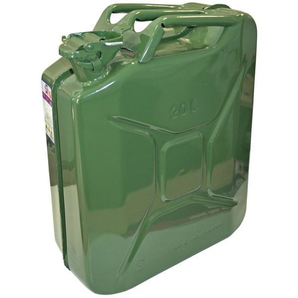Faithfull Green Metal Jerry Can 20L