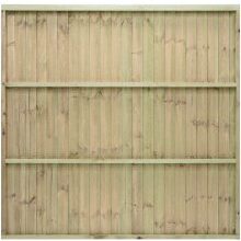 Featheredge Standard Fence Panel Brown 1.2m