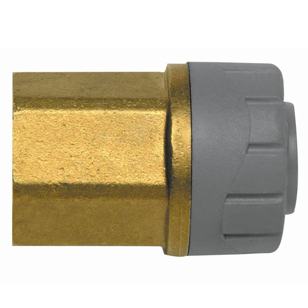 Polyplumb FI Connector 22mm x 3/4" Grey
