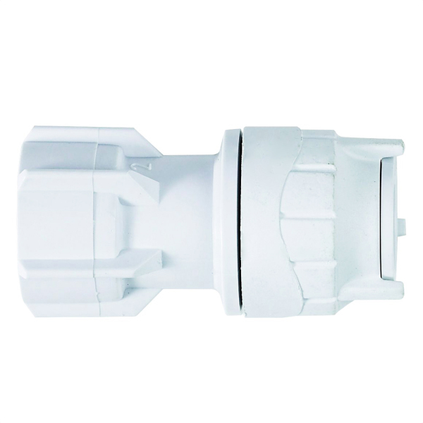 Polyfit Hand Tap Connector White 22mm x 3/4"