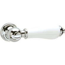 Heritage Cistern Lever Chrome/White Traditional