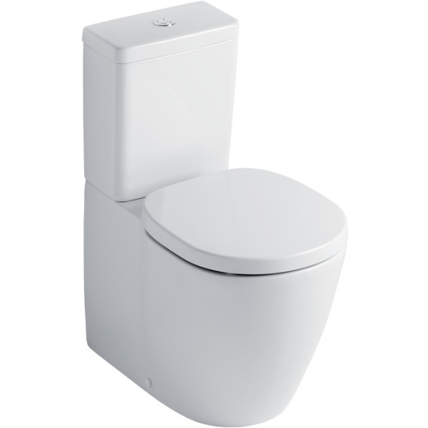Ideal Standard Concept Cube Close Coupled Cistern With Dual Flush Valve 6 or 4 Litre Flush