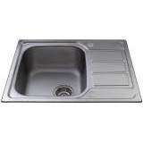 KA55SS Inset single bowl sink with mini drainer