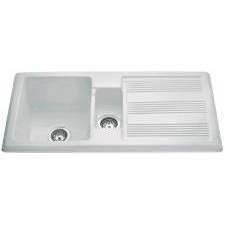 KC24WH Inset ceramic traditional 1.5 bowl sink