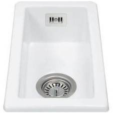 KC41WH Undermount single bowl ceramic belfast sink
