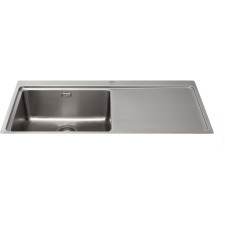 KVF21RSS Single bowl flush fit sink with right hand drainer