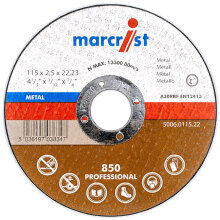 Marcrist 850 Metal Cutting Disc 3x22x125mm Flat