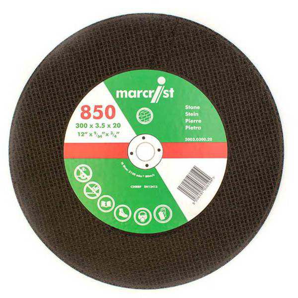 Marcrist 850 Stone Cutting Disc Flat 300mmx3.5x20