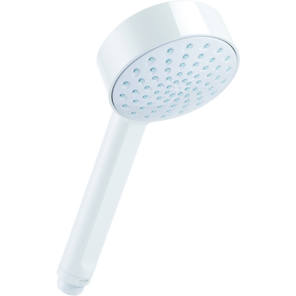 Mira Beat Single Spray Showerhead 9cm  White
