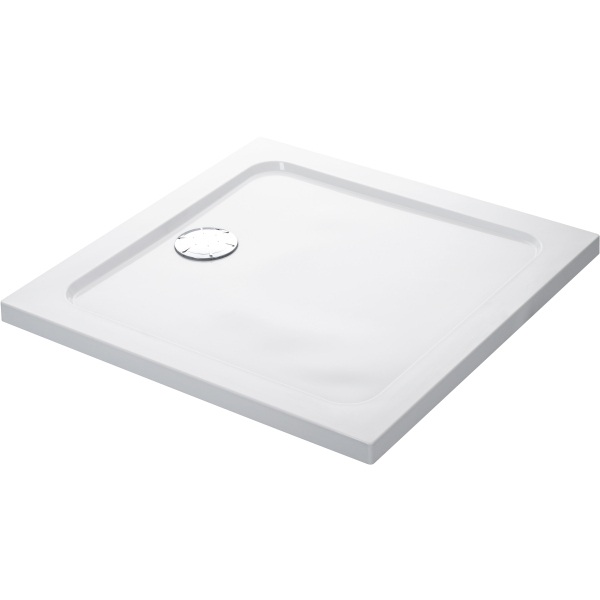 Mira Flight Square Low Shower Tray 900mm White