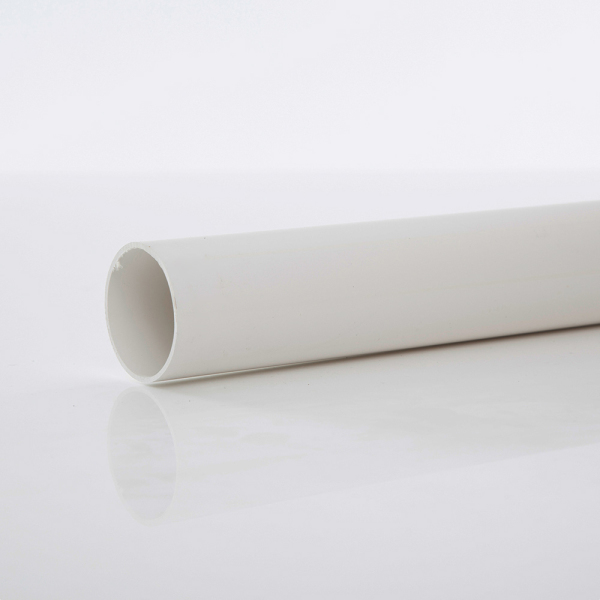 POLYPIPE 3MTRX50MM SOLVENT WPIPE   WHITE
