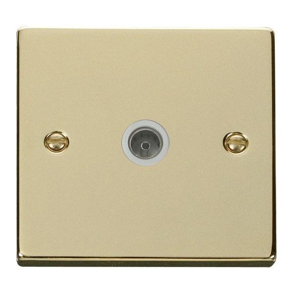 Click VPBR065WH Single Coaxial Socket Outlet