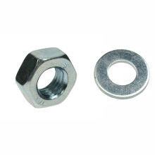 OJ Hex Nut and Washer Bzp M8 Pack 20