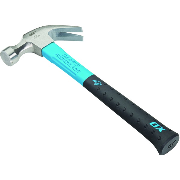 OX Tools Pro Fibreglass Handle Claw Hammer 20oz