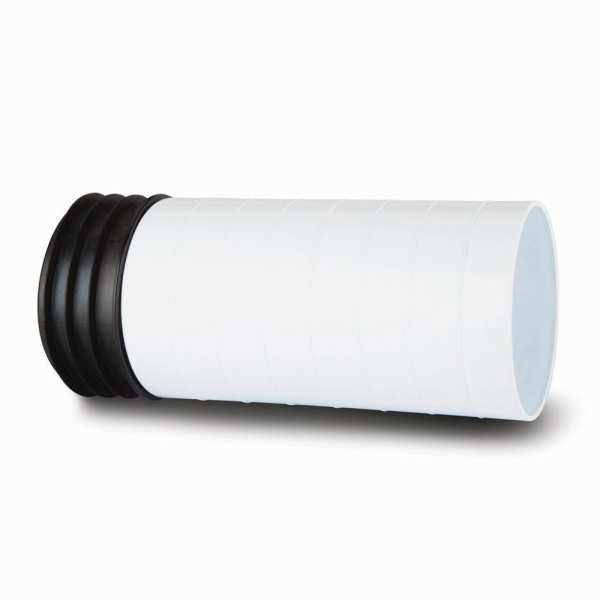 Polypipe Kwickfit Pan Connector Extension Piece 110mm White
