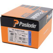 Paslode Angled Brad Fuel Pack F16 x 38mm Galvanised (Qty 2000) With 2 Fuel Cells For IM65A