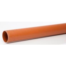 Polypipe 160mm Underground Plain Ended Pipe 6m