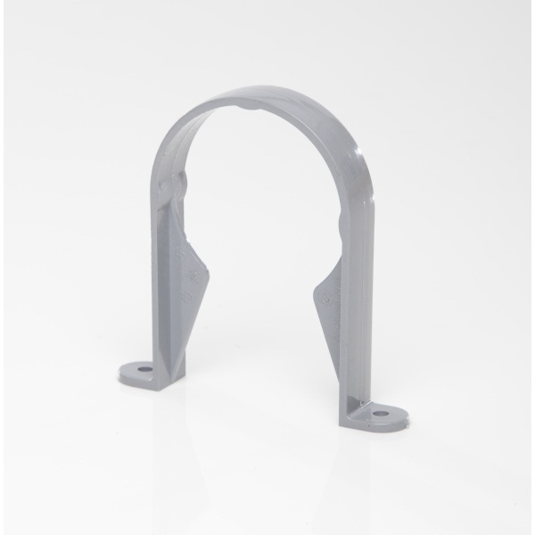 Polypipe 68mm Round Downpipe Bracket Grey