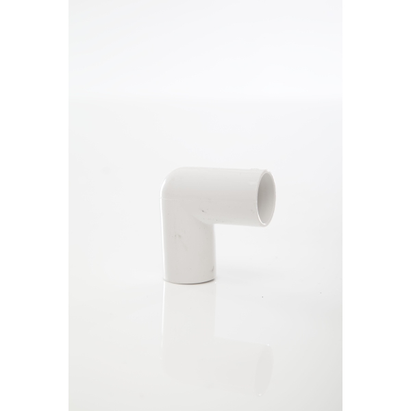 Polypipe ABS Overflow Knuckle Bend 90 Degrees 21.5mm White