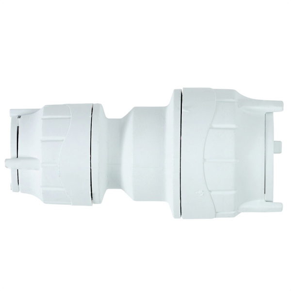 Polyfit Reducing Coupler White 22mm x 15mm