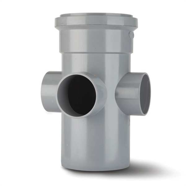 Polypipe Soil Boss Pipe 110mm Grey  
