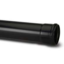 Ring Seal Soil Pipe 2m Black 110mm 