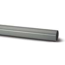 Round Downpipe 2.5m Pipe Grey 68mm