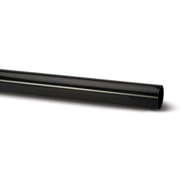 Polypipe Round Downpipe Black 68mm x 4m