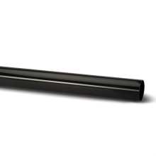 Round Downpipe 2.5m Pipe Black 68mm