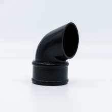 Round Downpipe Shoe Black 68mm  