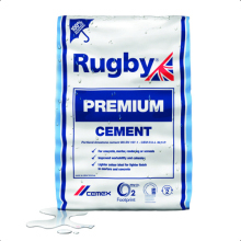 Rugby Premium Cement (In Plastic Bag) 25kg
